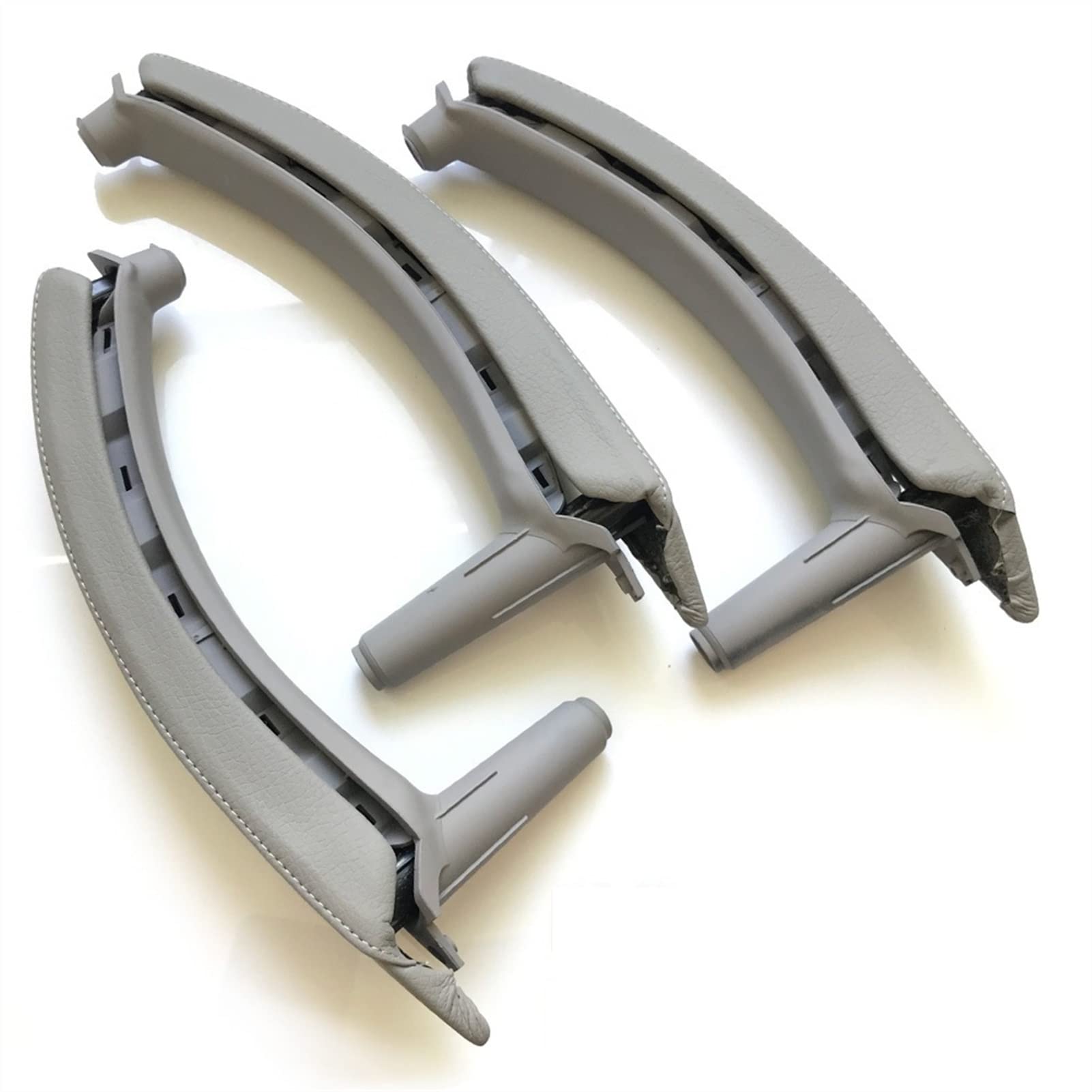 Clynex Linker rechter Innen-Beifahrertürgriff mit Lederbezug-Montagesatz, Ersatz, for, for X5 X6 E70 E71 E72 2007–2013 Auto-Innentürgriff(RHD Gray) von Clynex