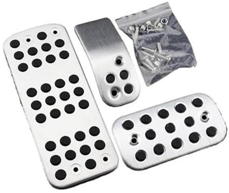Clynex Pedalauflage, for Peugeot, 206 206CC CC at MT (Baujahr 2005 2006 2007 2008 2009) Styling Pedal Bremse Kupplung Pedale Kit Abdeckung(Black at) von Clynex