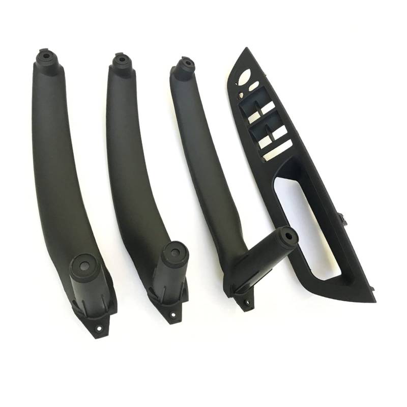 Clynex RHD Innentür-Armlehne for rechte Fahrerseite, kompletter Satz aus Leder, for, for X5 X6 E70 E71 E72 2007-2013 Auto-Innentürgriff(RHD Black 4pcs) von Clynex