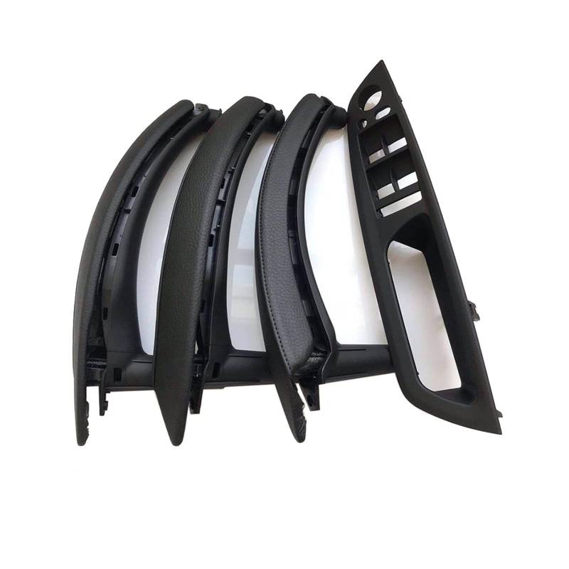 Clynex RHD Innentür-Armlehne for rechte Fahrerseite, kompletter Satz aus Leder, for, for X5 X6 E70 E71 E72 2007-2013 Auto-Innentürgriff(RHD Black 7pcs) von Clynex