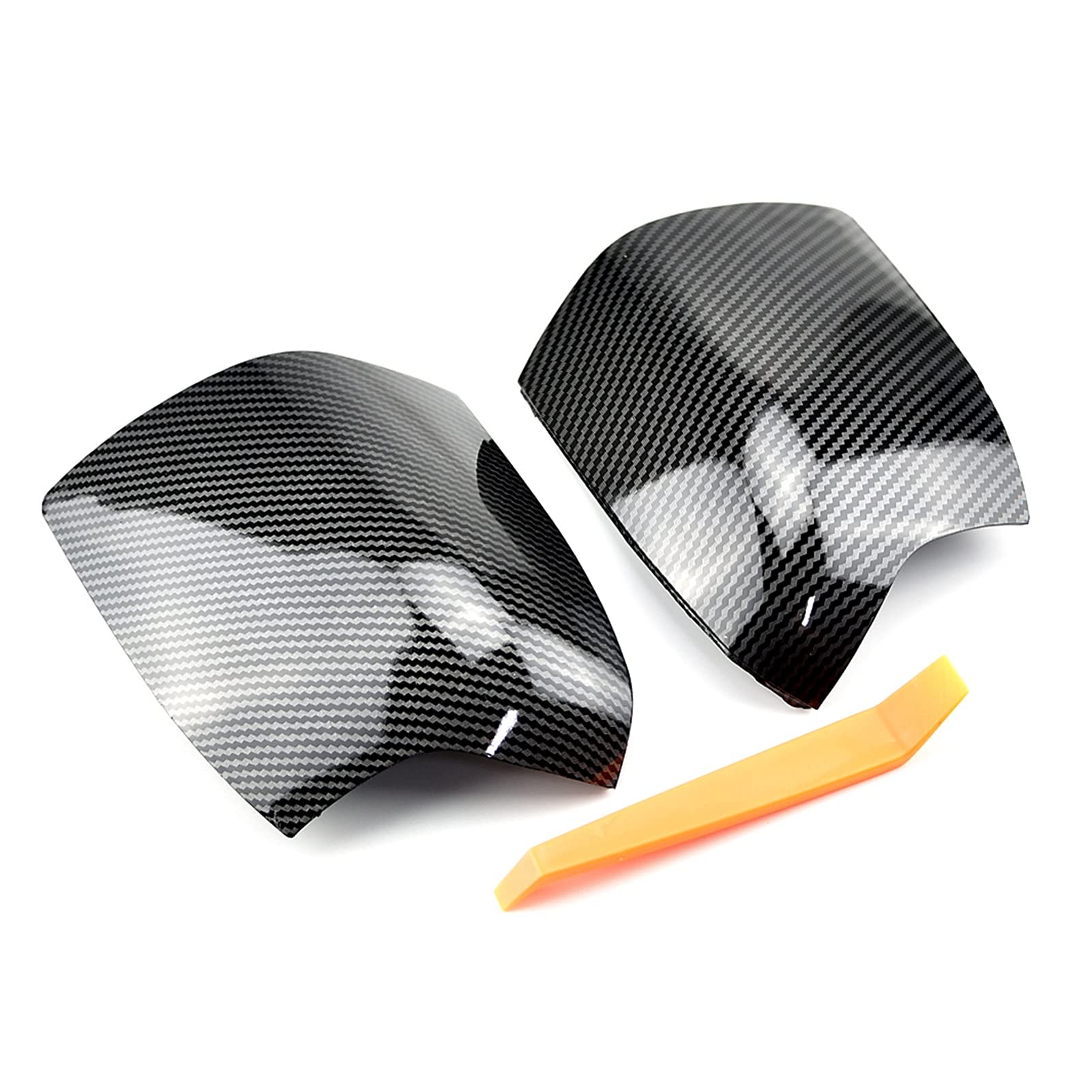 Clynex Rearview Mirror Cap Wing Side Mirror Cover, for Ford, for Focus, MK2 2005 2006 2007 Auto-Außenspiegelabdeckung(with Lights-2) von Clynex