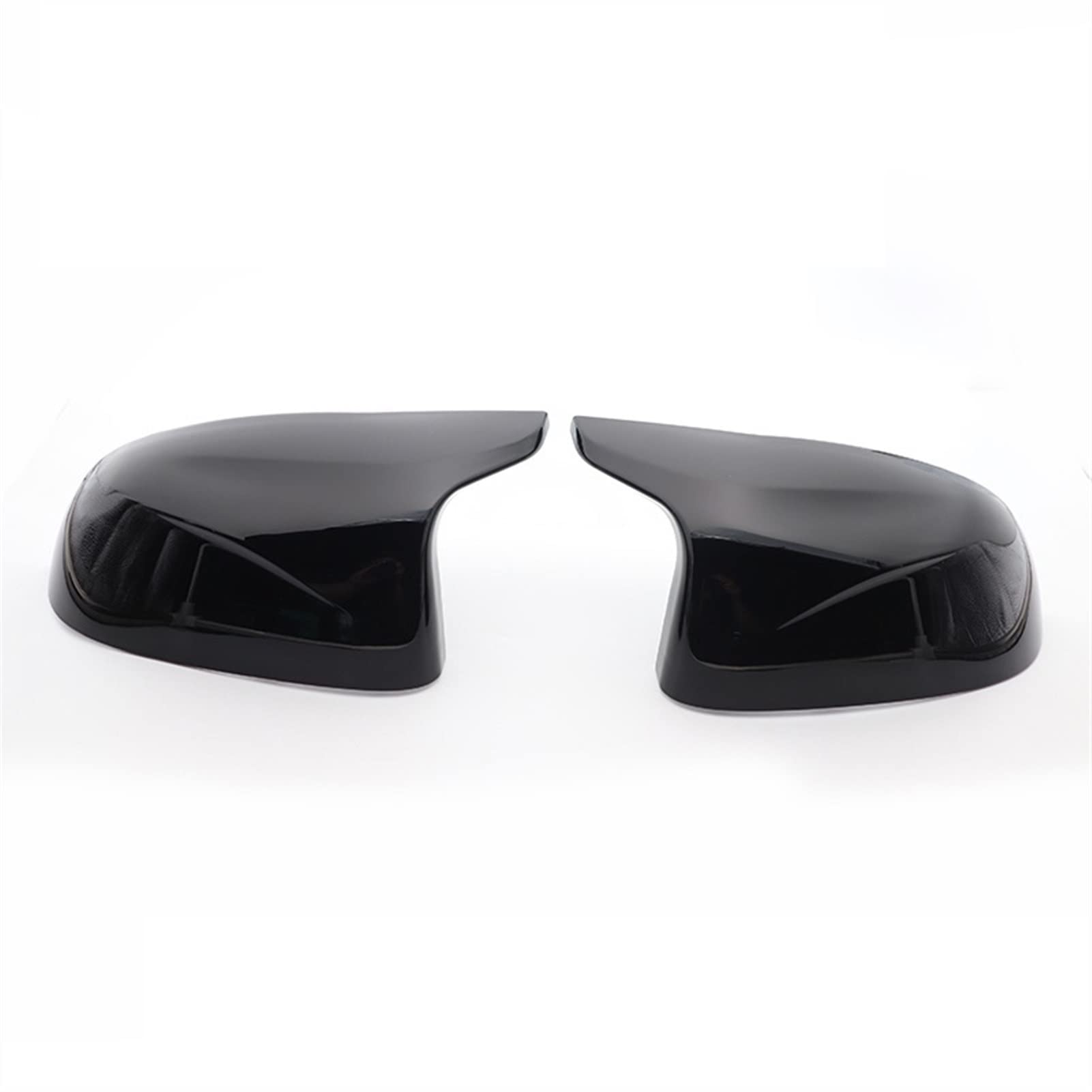 Clynex Rückspiegel-Abdeckkappe, for, F25 X3 F26 X4 F15 X5 F16 X6 2014–2018, Carbonfaser-Look, Schwarz Auto-Außenspiegelabdeckung(1 Pair Black) von Clynex