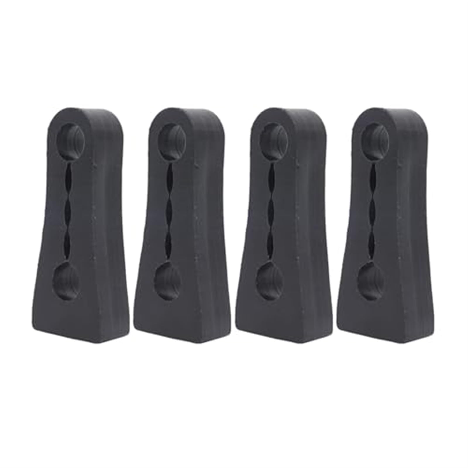 Clynex Schalldämpfer-Dämpfer, Türschlosspuffer, Dämpfung, for Toyota, for Land Cruiser, Prado J150 J120 2002–2018, for Lexus, GX 400/460, Autotür-Stoßdämpfer Autotür-Stoßdämpfer(Black 4Pcs) von Clynex