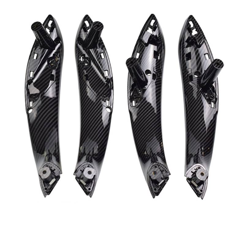 Clynex Schwarz Beige Carbon Faser Vorne Hinten Links/Rechts Auto Innen Tür Pull Griff Abdeckung, for, for F30 F80 F31 F32 F33 F35 Auto-Innentürgriff(F30 F31-4pcs) von Clynex