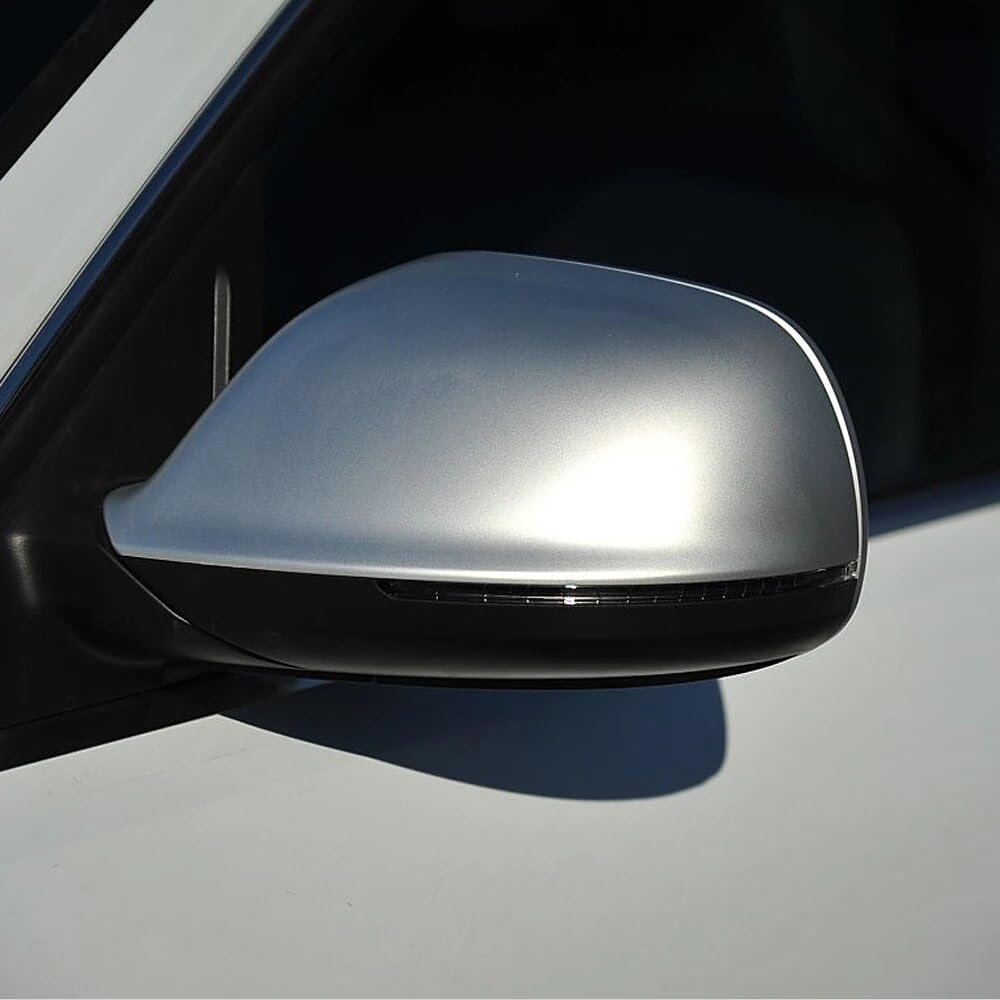 Clynex Seitenspiegel-Abdeckkappen, for, Q5 8R Q7 4L SQ5 2009 2010 2011 2012 2013 2014 2015 2016 Silber matt Auto-Außenspiegelabdeckung(with Lane Assist) von Clynex