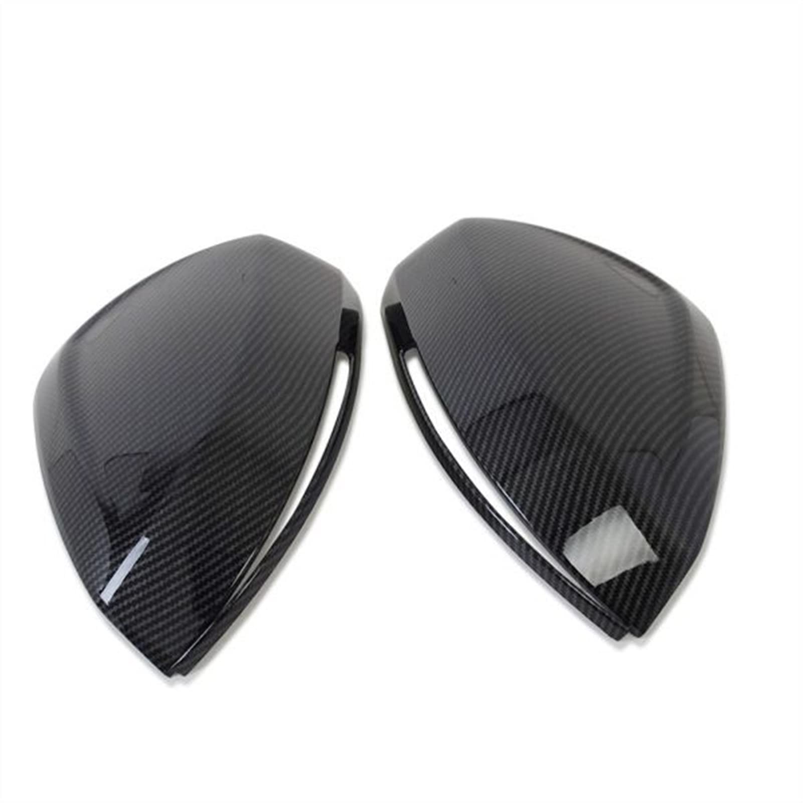 Clynex Side Rearview Mirror Cap Cover Trim Car-Styling Auto Accessories, for VW, T Cross 2018-2021 2022 Chrome Carbon Fiber Auto-Außenspiegelabdeckung(Carbon Fiber Plastic) von Clynex