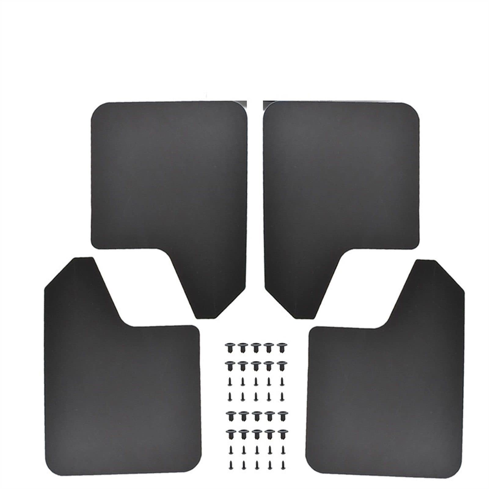 Clynex Universal-Spritzschutz, Schmutzfänger, Auto-Pickup, SUV, Kotflügel, Schmutzfänger, Auto-Ersatzteile, Schmutzfänger, Rot Auto-Schmutzfänger(Black) von Clynex