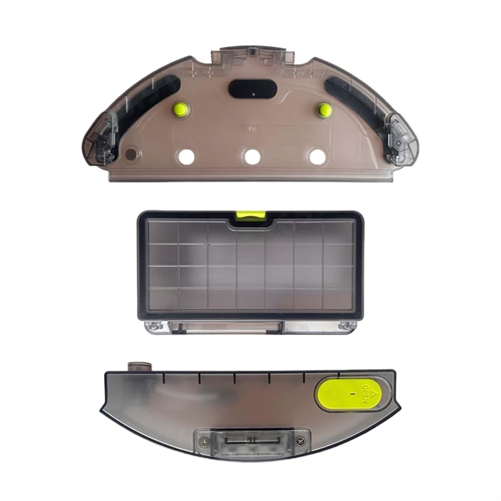 Clynex Wassertank, Staubbehälter, Lappenhalterung, Ersatzteile, for Qihoo, 360 S10 X100 Max Roboter-Staubsauger, Ersatzzubehör Staubsauger-Staubbehälter(Set 1) von Clynex