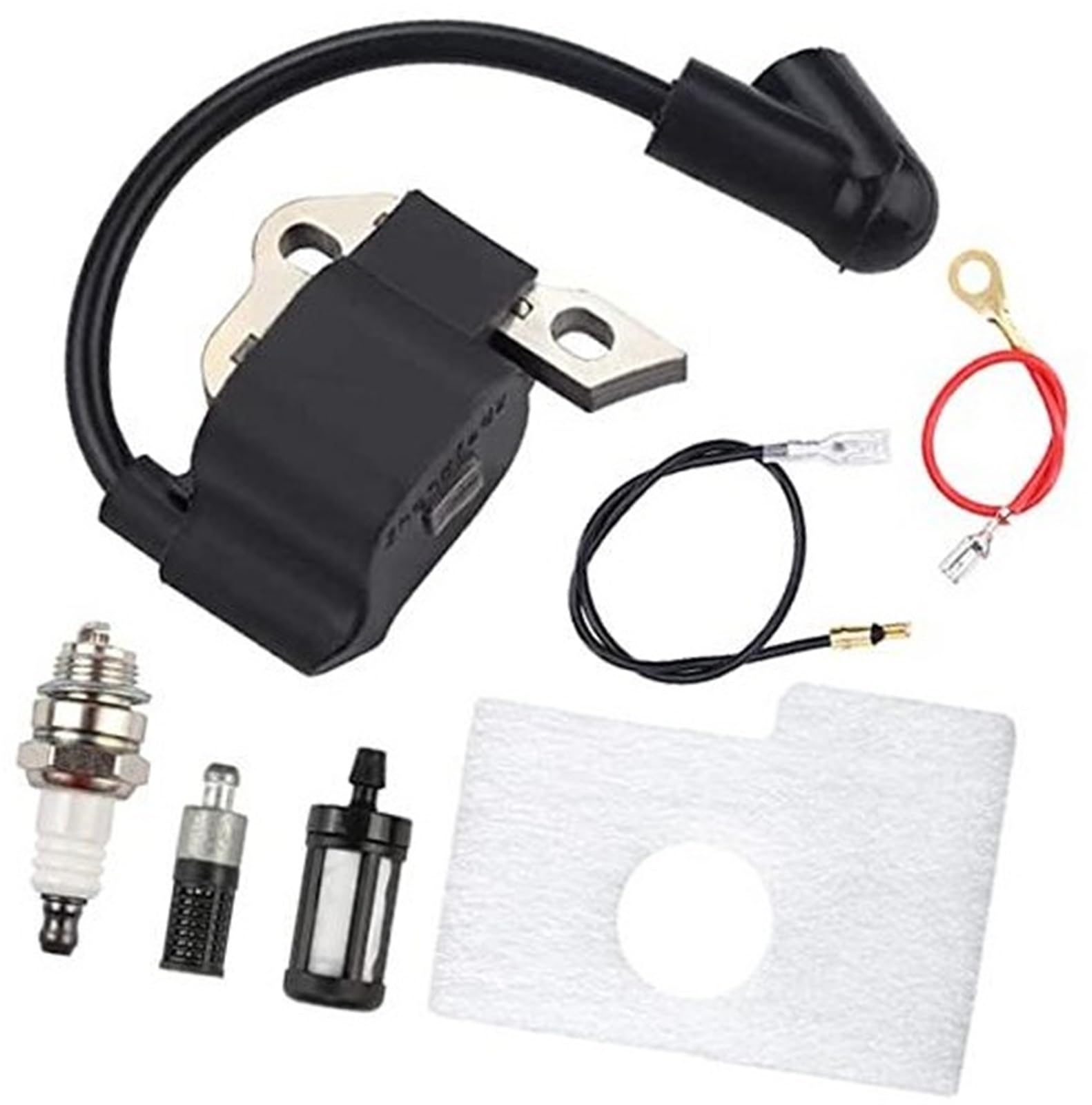 Clynex Zündspule Zündkerze Luftfilter Kraftstofffilter-Kit, for STIHL, 017 018 MS170 MS180 MS180C MS170C Kettensäge, ersetzt 1130-400-1302, 1130-124-0800 Zündspule für Rasenmäher Clynex Zündspule Zündkerze Luftfilter Kraftstofffilter-Kit, for STIHL, 017 018 MS170 MS180 MS180C MS170C Kettensäge, ersetzt 1130-400-1302, 1130-124-0800 Zündspule für Rasenmäher von Clynex