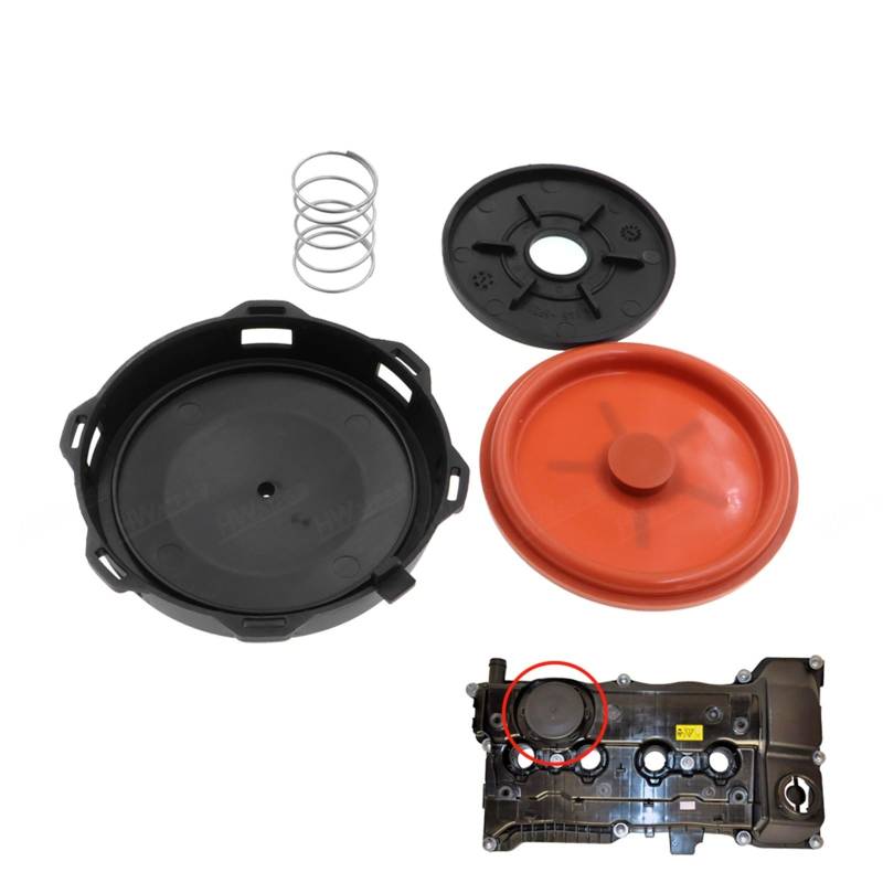 Clynex for, E81 E87 E90 116i 316i N45, for MINI, F54 F55 F56 F57 F60 Motor PCV Ventildeckel Reparatursatz mit Membran 11127568579 7526665 Auto-PCV-Ventildeckel(10 PCS) von Clynex