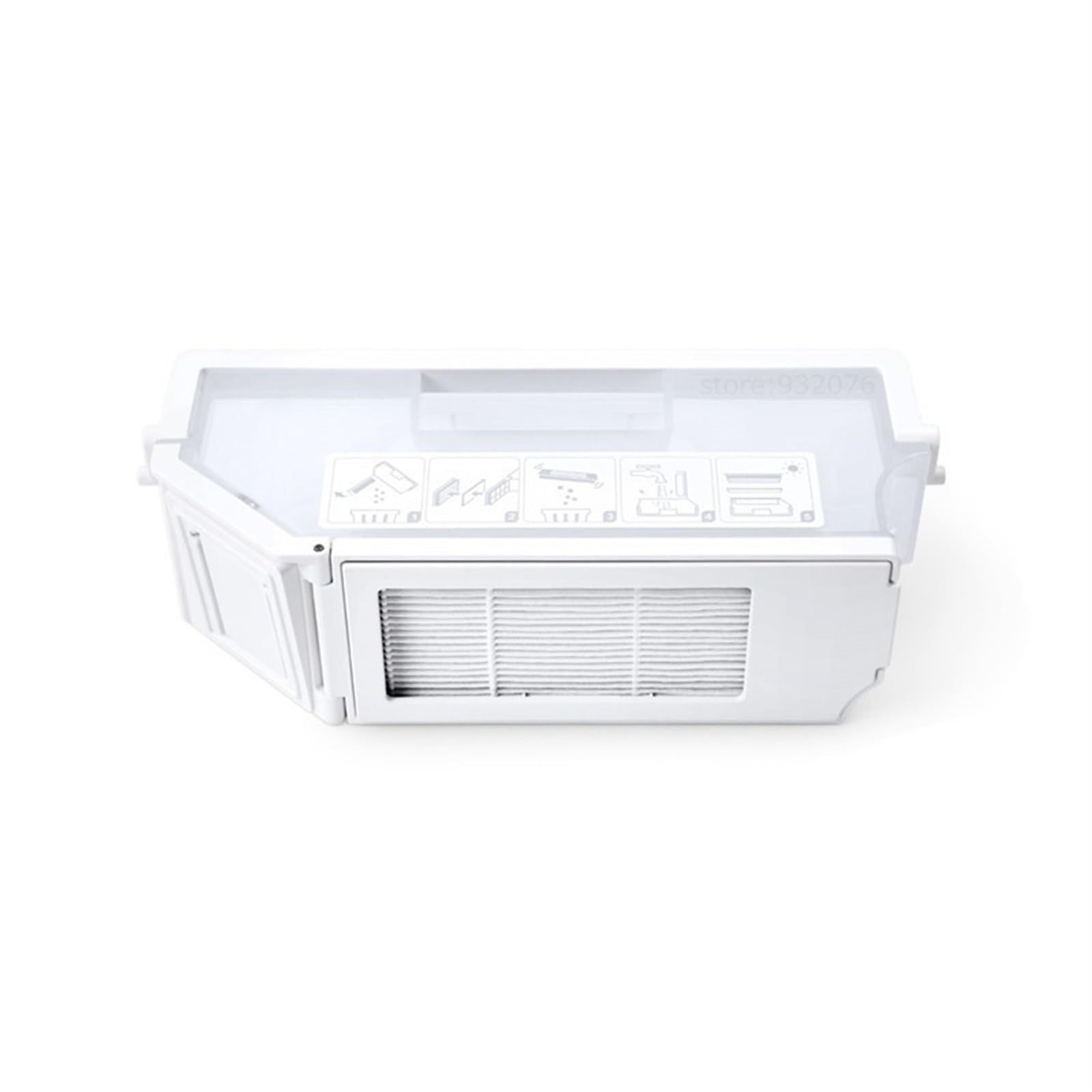 Clynex for Ecovacs DEEBOT X1 T10 Omni Staub Box HEPA-Filter Schmutz Sammlung Roboter Staubsauger Ersatzteile Mülleimer Staubsauger-Staubbehälter(Dustbin with 1Filter) von Clynex