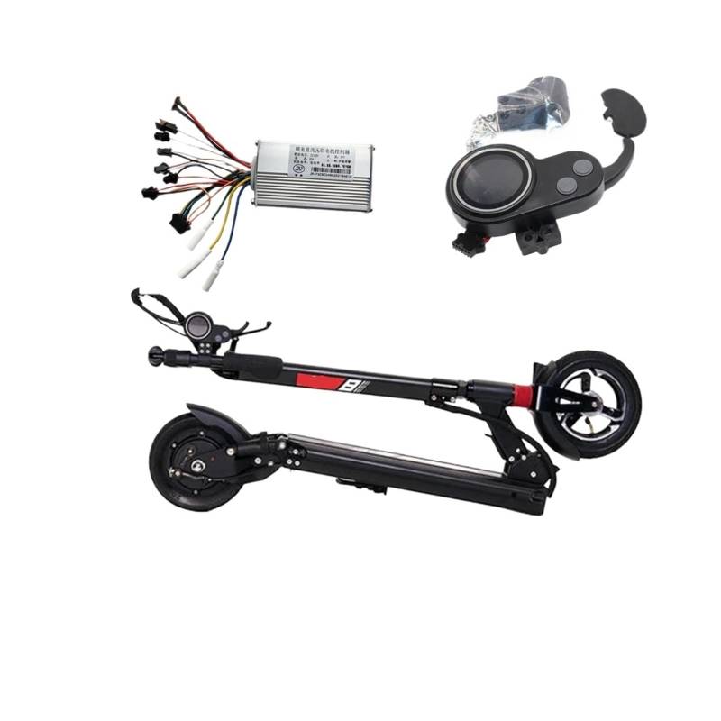 Clynex for JIPIN Bürstenlosen Controller 48V 25A 500W Motor Starter JP LCD Display Drossel Schalter, for Null, for 8 elektrische Roller Zubehör Elektroroller-Display(48V 25A No Hall) von Clynex