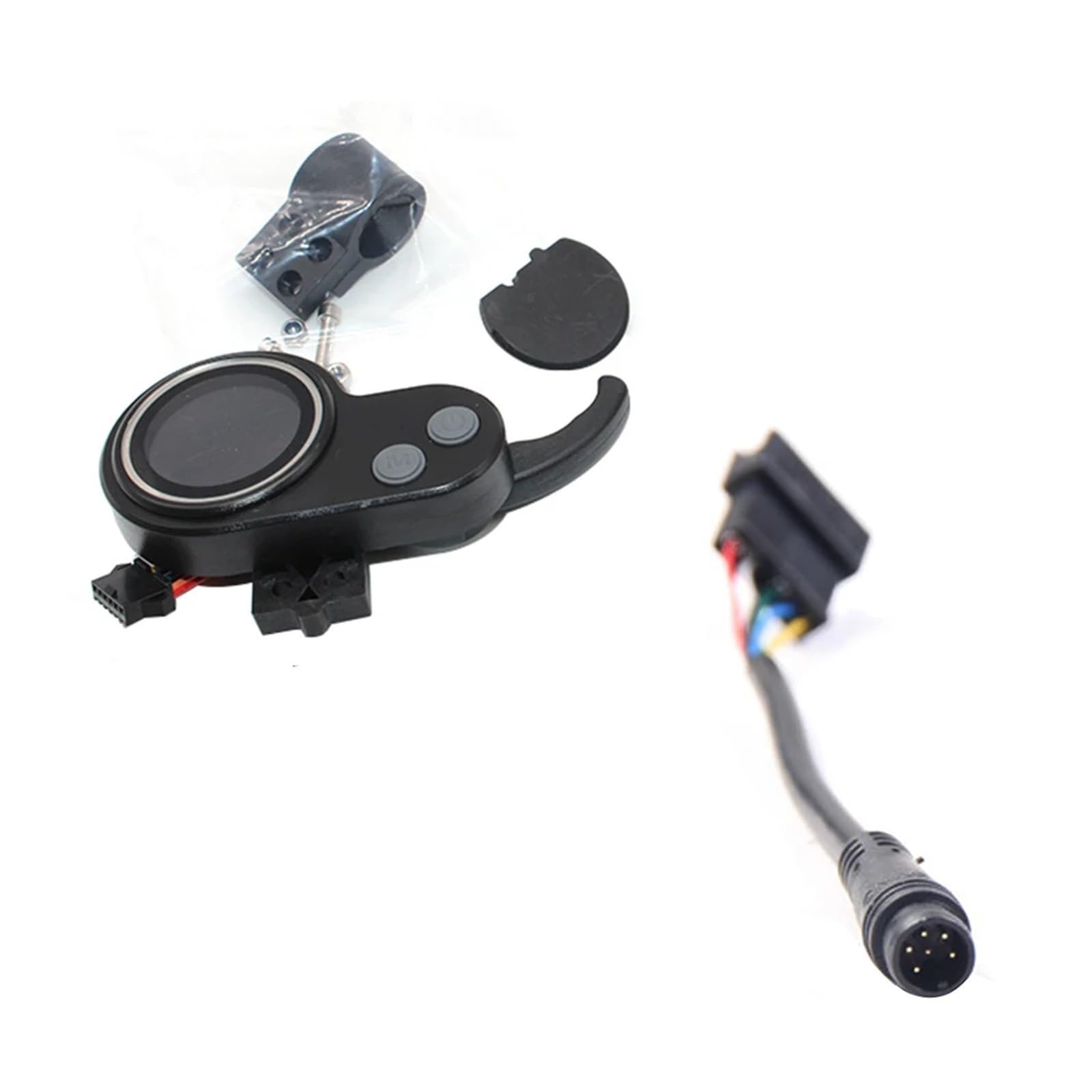 Clynex for JIPIN Bürstenlosen Controller 48V 25A 500W Motor Starter JP LCD Display Drossel Schalter, for Null, for 8 elektrische Roller Zubehör Elektroroller-Display(Color Male) von Clynex