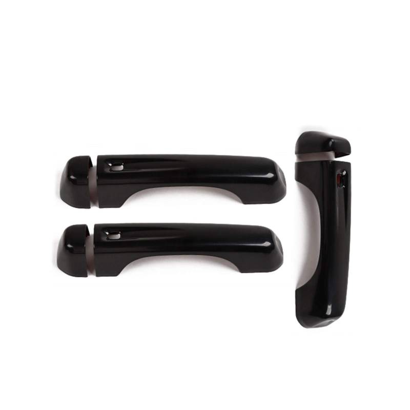 Clynex for Jeep, for Wrangler JL 2018+ ABS-Heckklappengriff-Außentürgriff-Zierabdeckungsaufkleber Abdeckung für Außentürgriffe(A Black) von Clynex
