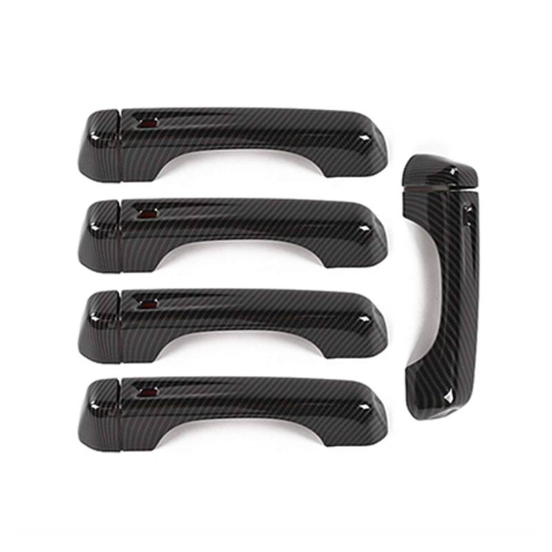 Clynex for Jeep, for Wrangler JL 2018+ ABS-Heckklappengriff-Außentürgriff-Zierabdeckungsaufkleber Abdeckung für Außentürgriffe(B Carbon Fiber Grain) von Clynex