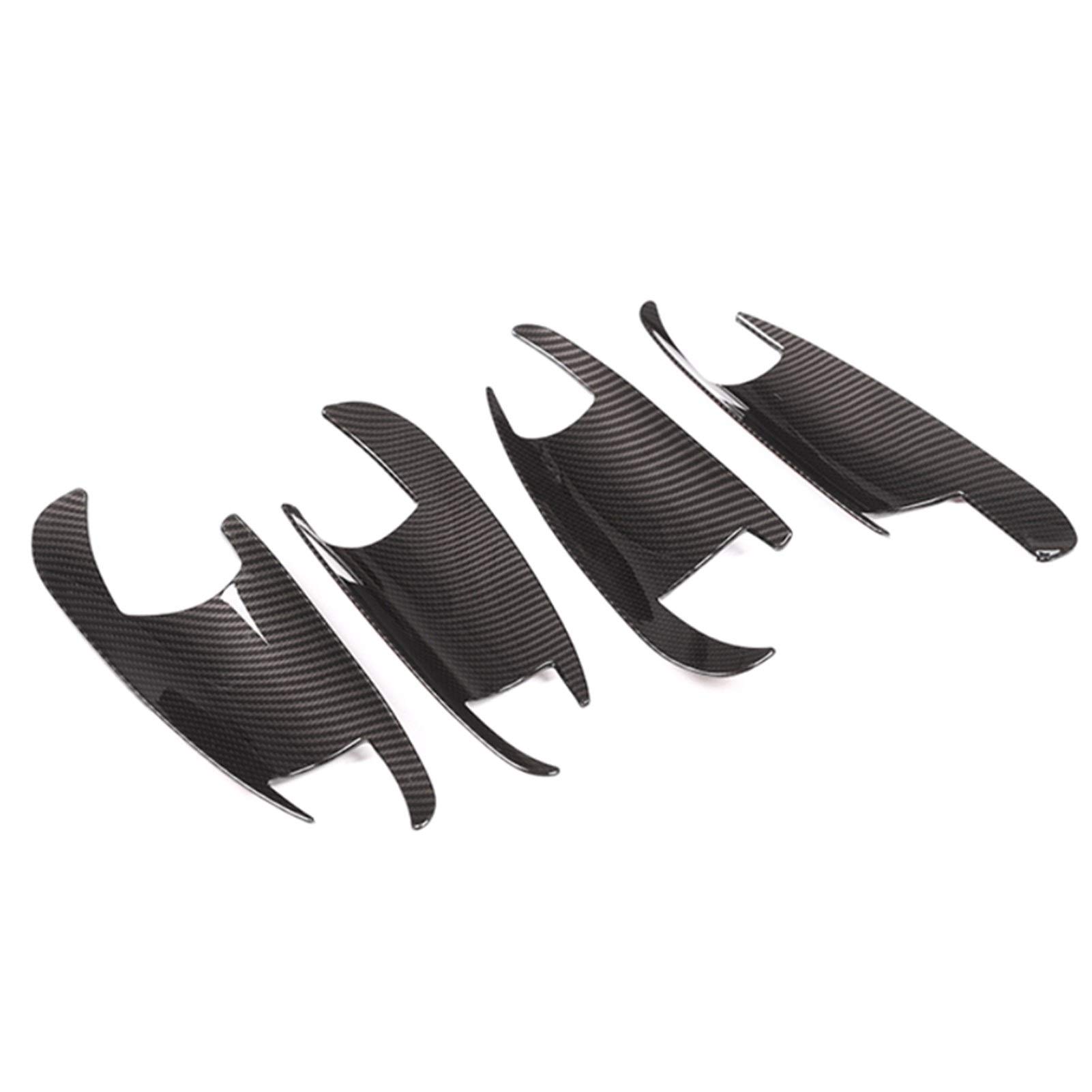 Clynex for Mercedes-Benz, CE GLK ML CLA Klasse W166 W117 X204 W204 W212 W246 Carbon Texture Auto Außentür Griff/Schüssel Abdeckung Trim Abdeckung für Außentürgriffe(Door Bowl Trim) von Clynex
