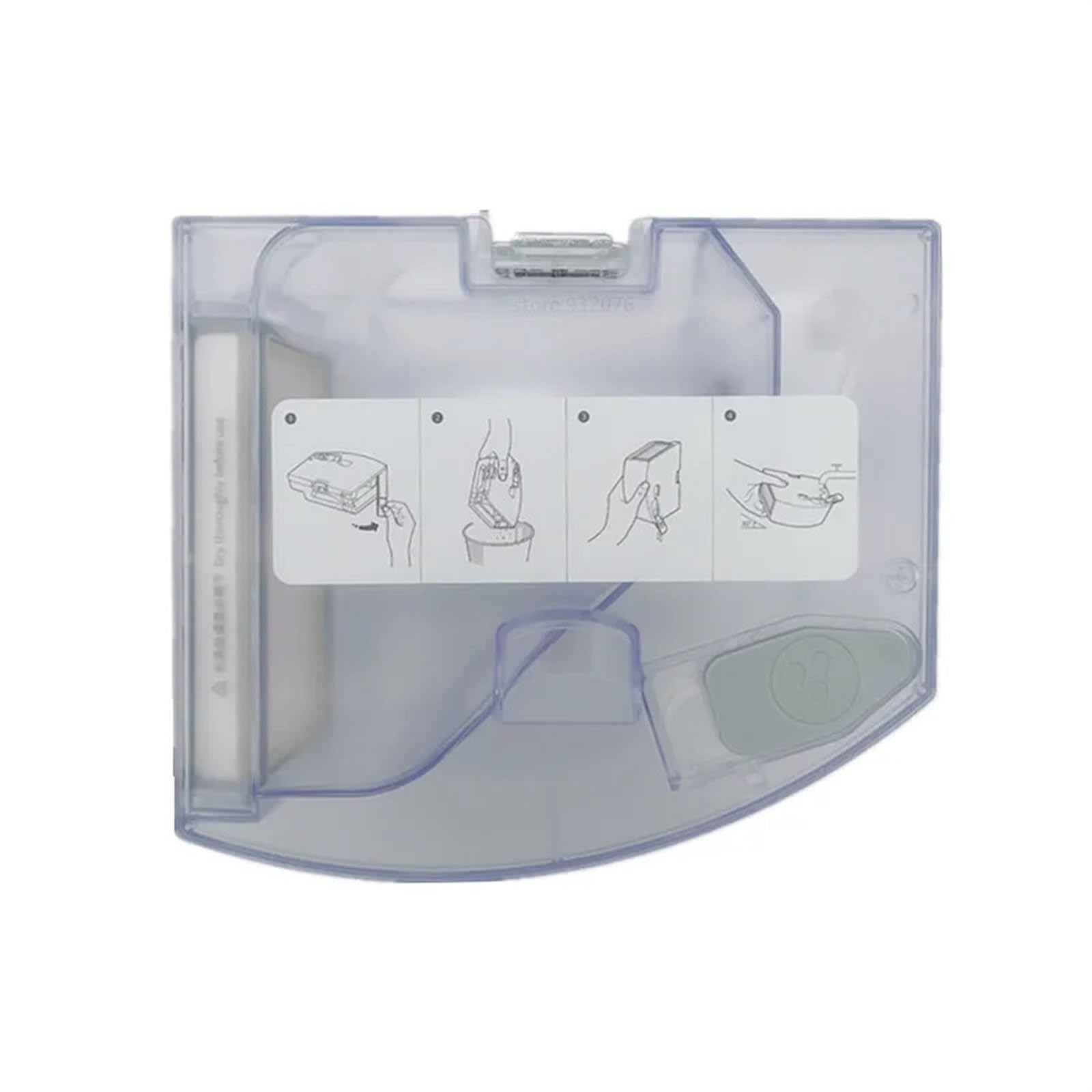 Clynex for Roborock, Q7 Max Staubbox-Zubehör Q7 MAX+ Staubsauger Wischplatte Wischtablett 2-in-1 Mülleimer Wassertank Teile Staubsauger-Staubbehälter(Q7 Max 2in1 Dustbin) von Clynex