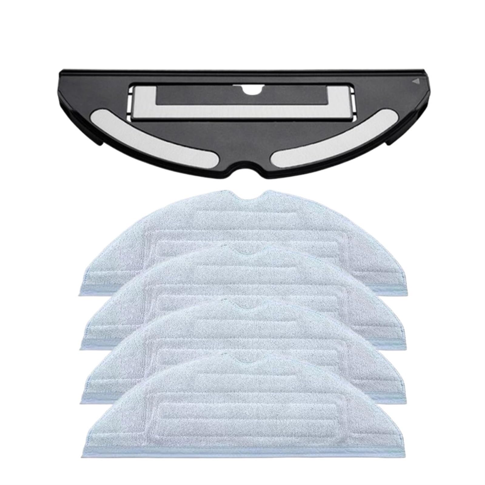 Clynex for Roborock, S7 Elektrisch gesteuerter Wassertank, Wischmopp, Tuchhalterung, Staubbox, Ersatzteile, Staubsaugerzubehör Staubsauger-Staubbehälter(Black Tray 4 mop) von Clynex