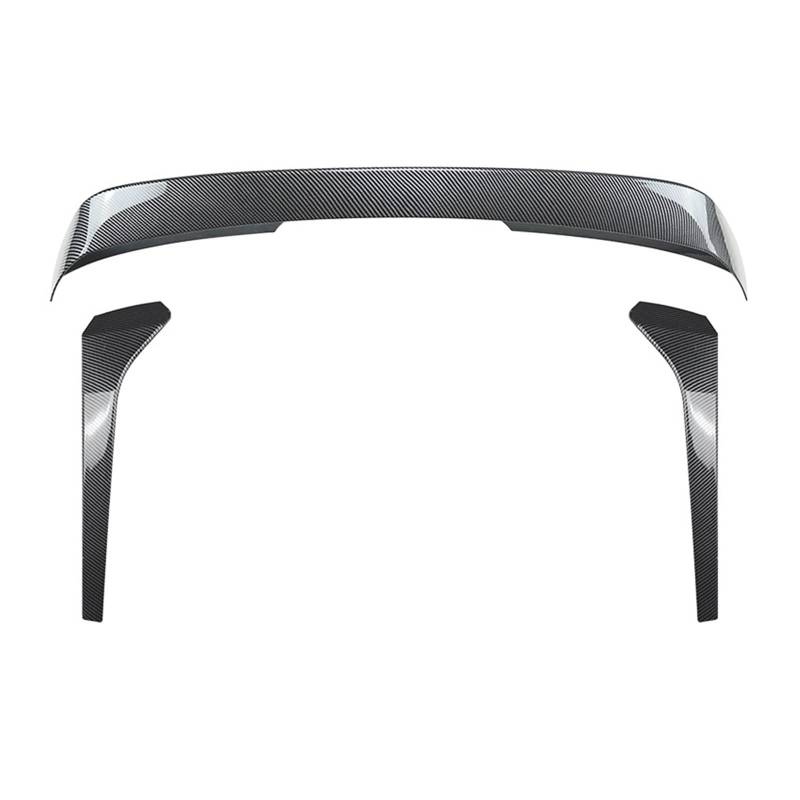 Clynex for Tiguan, for MK2 2017 2018 2019–2023 Rline Heckkoffer-Dachspoilerflügel + Heckfenster-Seitensplitter-Abdeckungs-Zierlippen-Set(Carbon Fiber Look) von Clynex