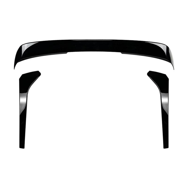 Clynex for Tiguan, for MK2 2017 2018 2019–2023 Rline Heckkoffer-Dachspoilerflügel + Heckfenster-Seitensplitter-Abdeckungs-Zierlippen-Set(Glossy Black) von Clynex