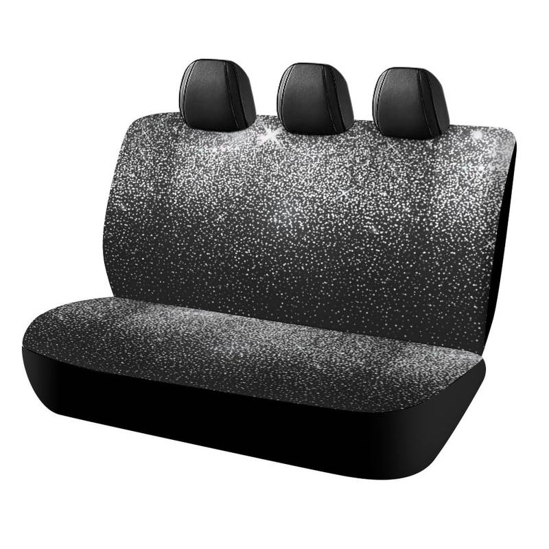 Cmagnifico Auto-Rücksitzbezug, glänzendes Silber, Glitzer, Autositzbezug, Universal-Sitzbezüge-Set für die meisten Autos, LKWs, SUVs von Cmagnifico