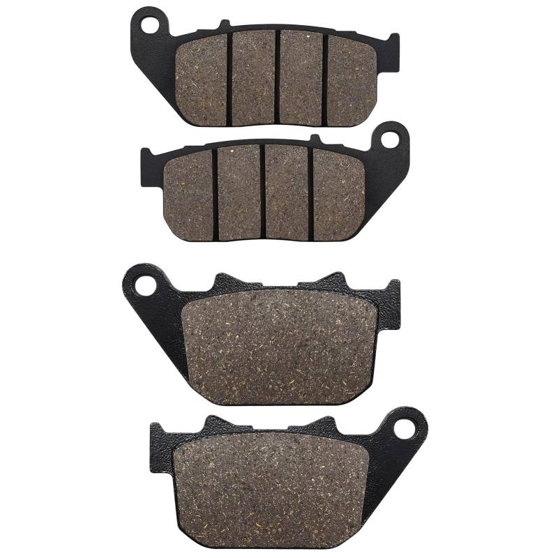 Cnornus Bremsbeläge Vorne und Hinten für HARLEY DAVIDSON XL 883C Sportster Custom 2004-2010 XL 883 Sportster STD 2004-2008 X L 1200 C Sportster 2004-2013 von Cnornus