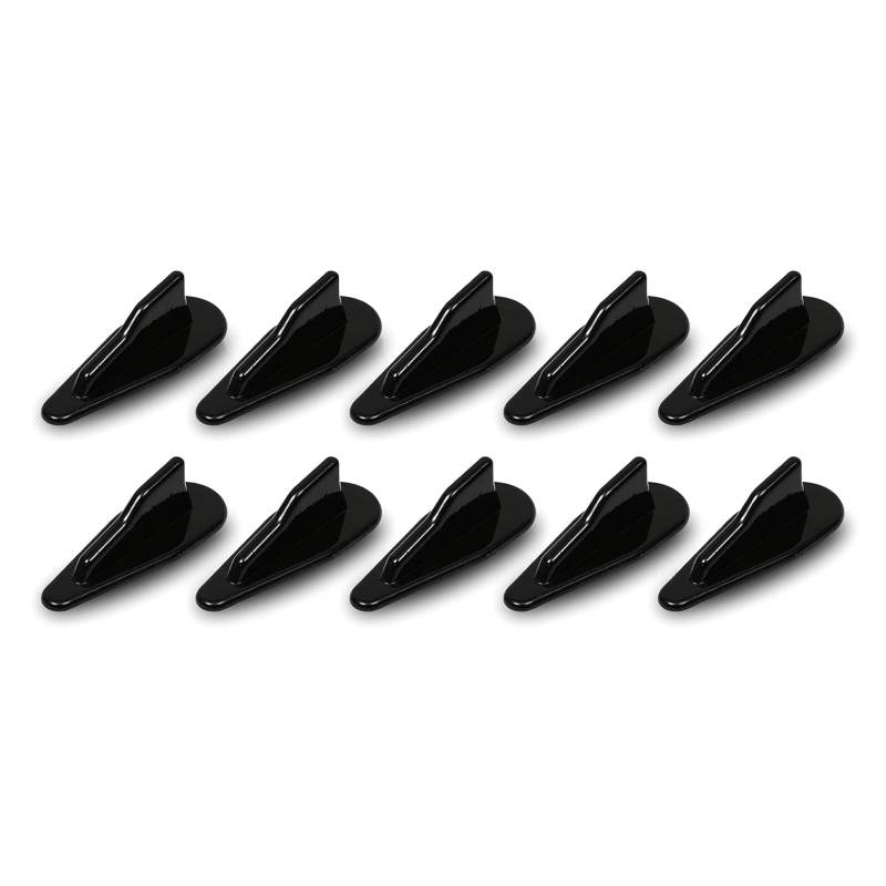 10pcs Diffusor Fischflossen Fischflossen Spoiler Diffusor Spoiler Dachflügel Luft Wirbelgeneratoren Plastikdachdekorationen von Cnrfeoap