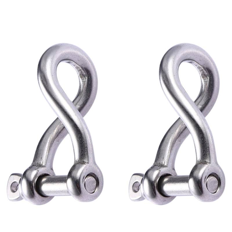 Cnrfeoap 2pcs Marine Grad Häppchen Edelstahl Twist Häppchen Schraubnadel Häppchen Verdrehte Hemdstift von Cnrfeoap