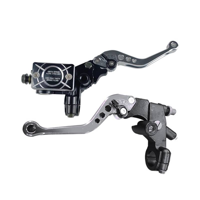 Cnrfeoap 2pcs Motorradzylinder Reservoirhebel 7/8 "Bruchhebel Obere Pumpe Hydraulisch Bremshebelzubehör von Cnrfeoap
