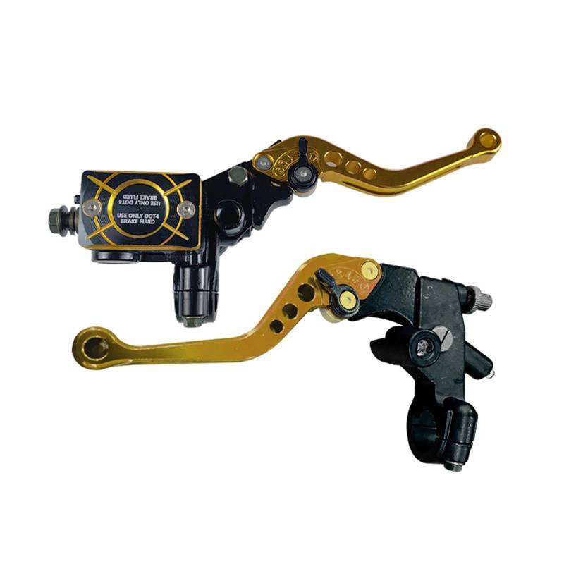 Cnrfeoap 2pcs Motorradzylinder Reservoirhebel 7/8 "Bruchhebel Obere Pumpe Hydraulisch Bremshebelzubehör von Cnrfeoap