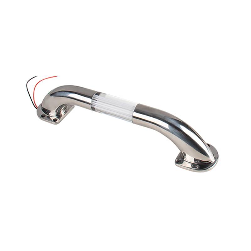 Cnrfeoap Boote Handleitergratt Polierter Edelstahl Roundrohr Mit Blauem LED Licht 13 20 Marine Grab von Cnrfeoap