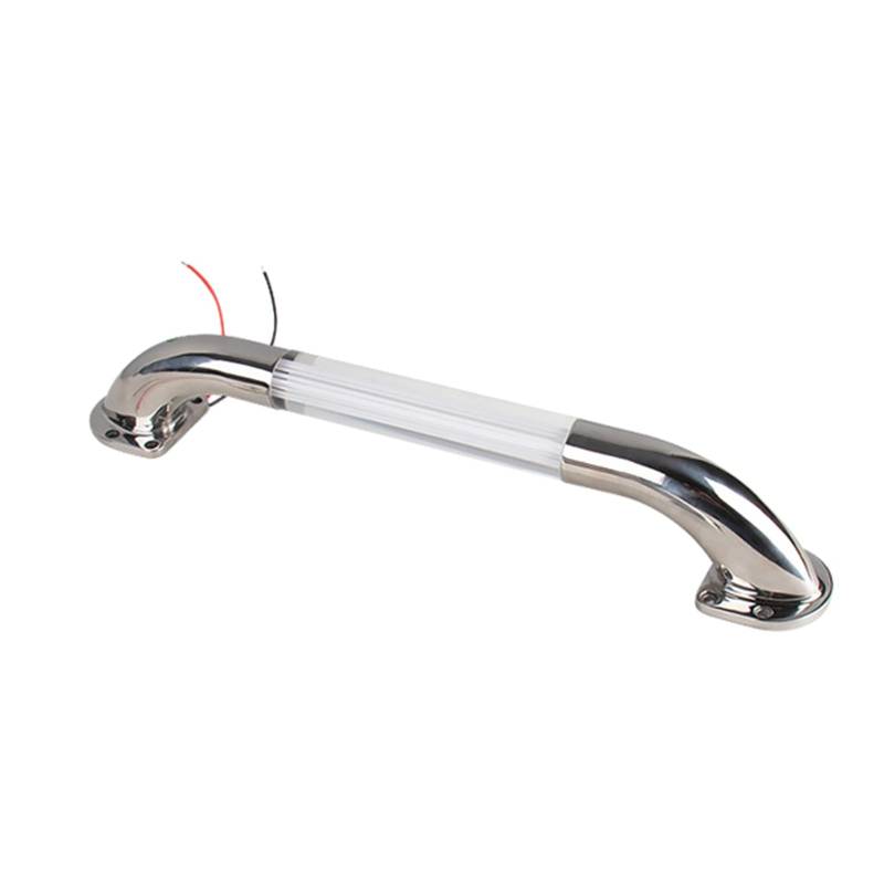 Cnrfeoap Boote Handleitergratt Polierter Edelstahl Roundrohr Mit Blauem LED Licht 13 20 Marine Grab von Cnrfeoap