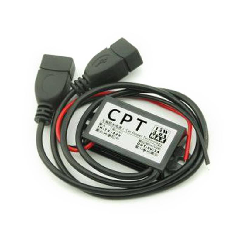 Cnrfeoap Gleichstromkonverter 12V Bis 5V 3A 15W Single/Double USB Bohrkandter Leistungsadapter Stufe Downmodule von Cnrfeoap