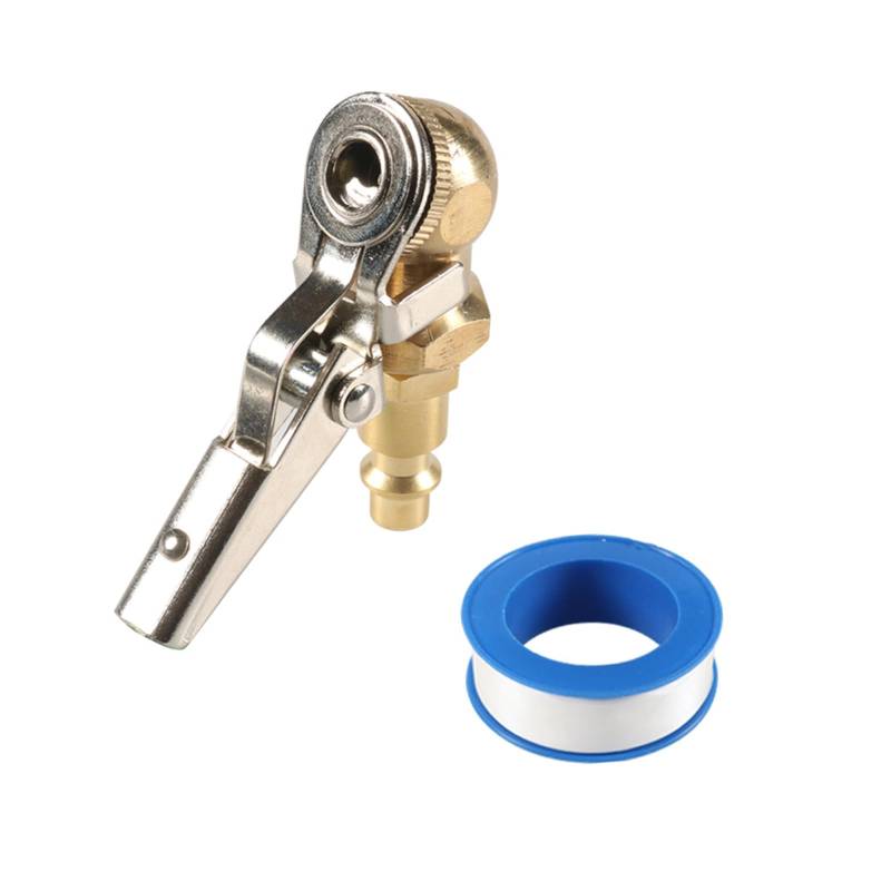Cnrfeoap Reifeninflatorluft Chuck Schlauch End Reifenluft Chuck Inflator Schlauch Ende Mit Barb Stecker Clip Auf Inflatoranpassung von Cnrfeoap