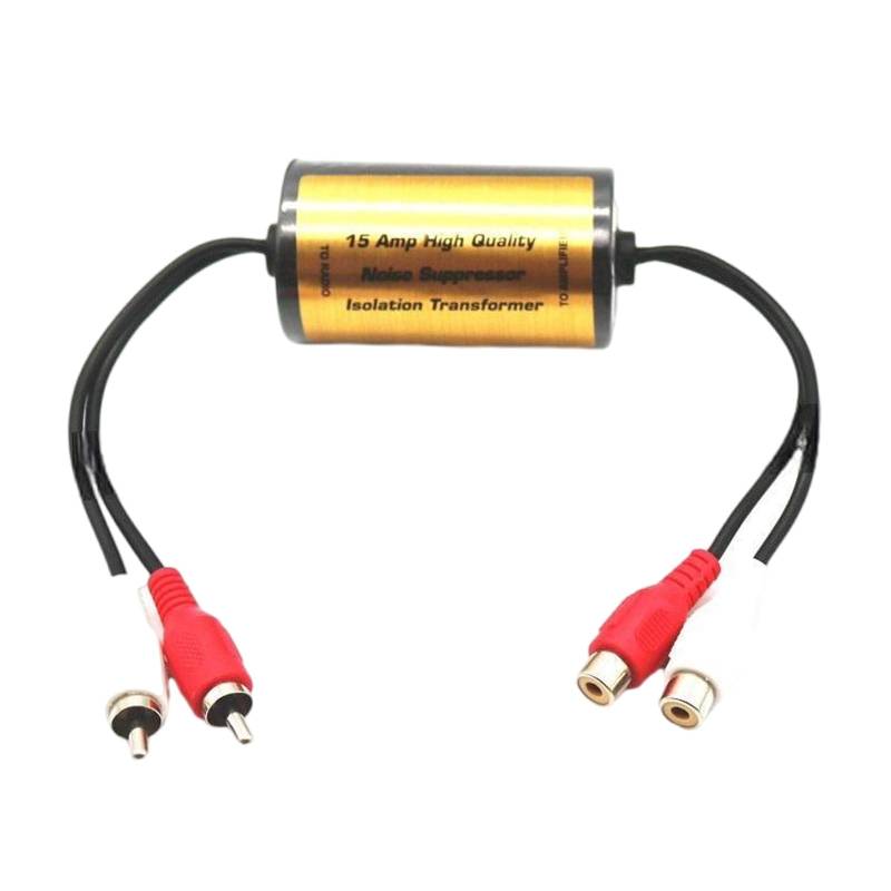 Cnrfeoap Verbesserter Bodenschleifen Rausch Isolator Geräuschfilter Für Auto Funk Stereo Systeme Rauschunterdrücker Reduzier Lichtmaschine von Cnrfeoap