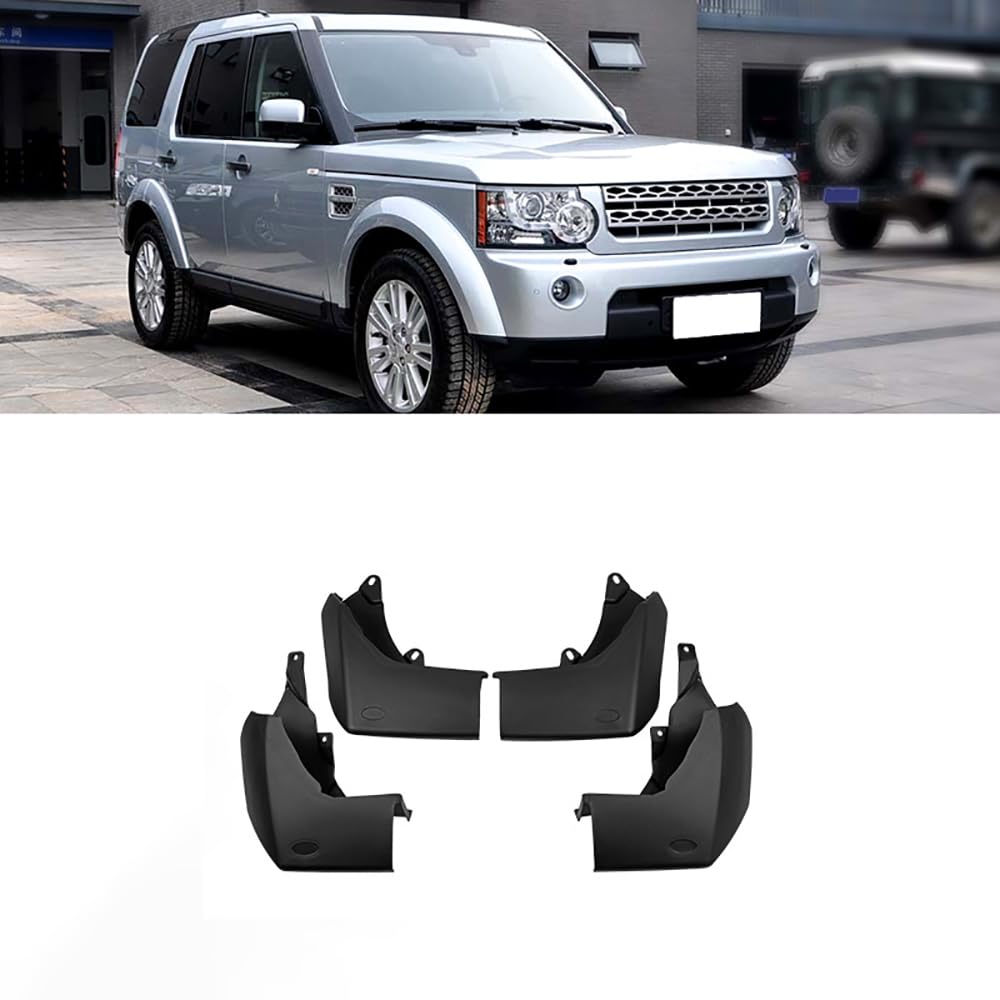 4 Stück Auto Gummi Schmutzfänger, Für Land Rover Discovery 4 2009-2016 Auto Vorne Hinten Kratzfest Spritzschutz Kotflügel Protection Styling ZubehöR von CoRser