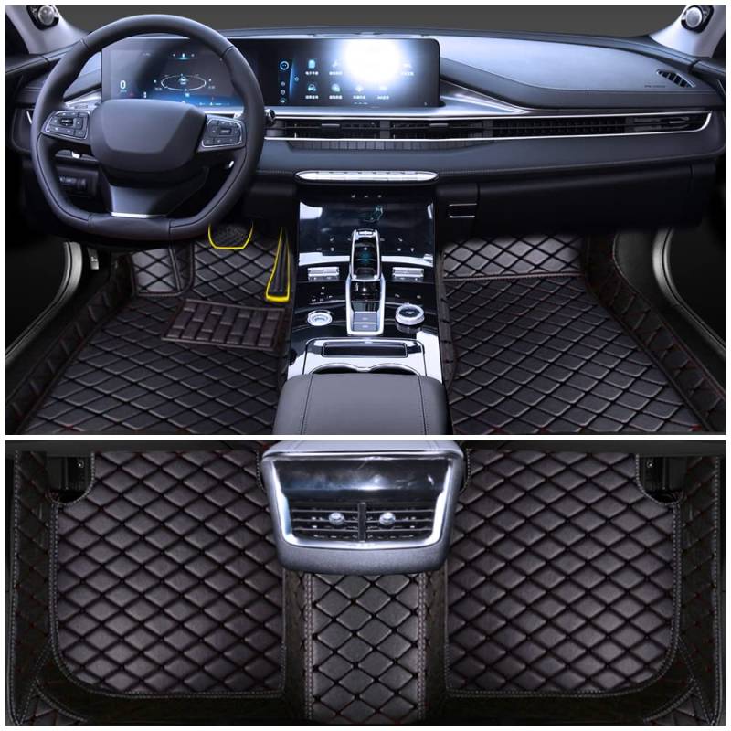Auto Fußmatten für BMW Verdickter Anti-Rutsch Auto Fussmatten Teppiche Diamant PVC Leder Luxus Auto matten von Cobear