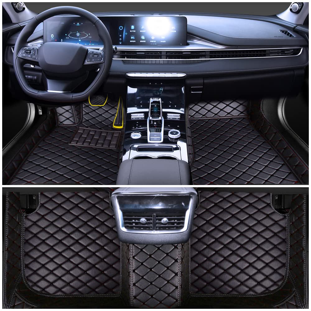 Auto Fußmatten für Land Rover Verdickter Anti-Rutsch Auto Fussmatten Teppiche Diamant PVC Leder Luxus Auto matten von Cobear