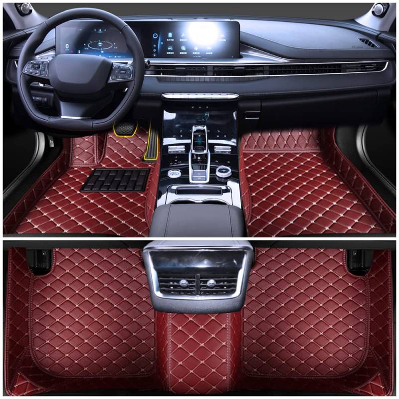 Auto Fußmatten für Maserati Verdickter Anti-Rutsch Auto Fussmatten Teppiche Diamant PVC Leder Luxus Auto matten von Cobear