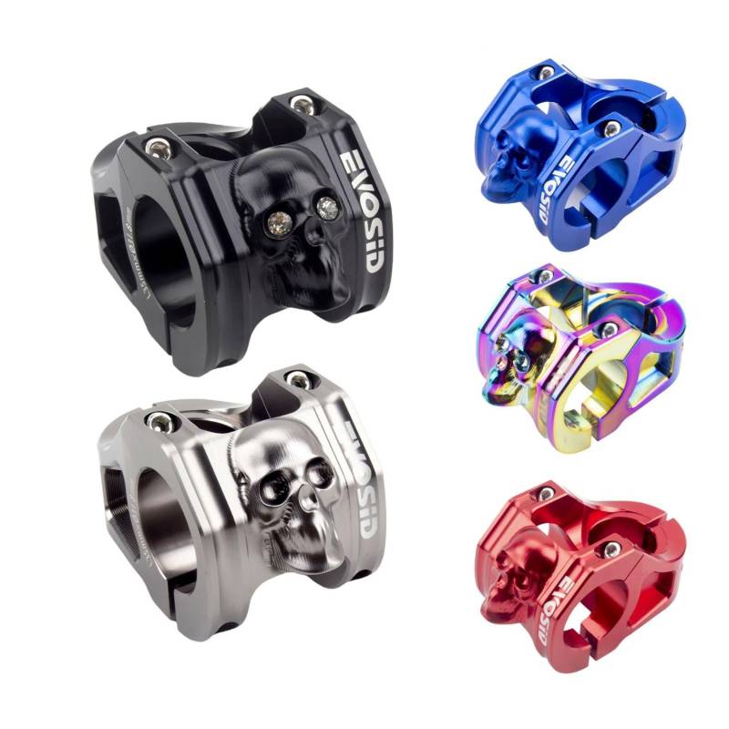 CobraCrawler MTB Kurzschaft, 28,6 x 31,8 mm, kurzer Fahrradvorbau, hochfeste Lenkervorbau, Aluminiumlegierung, ultraleichte Fahrradbrücke Racing DH/AM/XC CNC-Vorbau (rot) von CobraCrawler