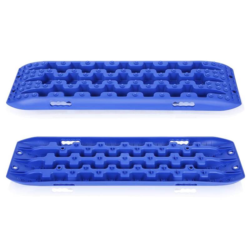 2 Stück Traktionshilfe Caravan Bergungsketten Traktionshilfe, Recovery Board Sandbleche Offroad Road Traktion Recovery Boards für Geländewagen PKW LKW von Cocoarm