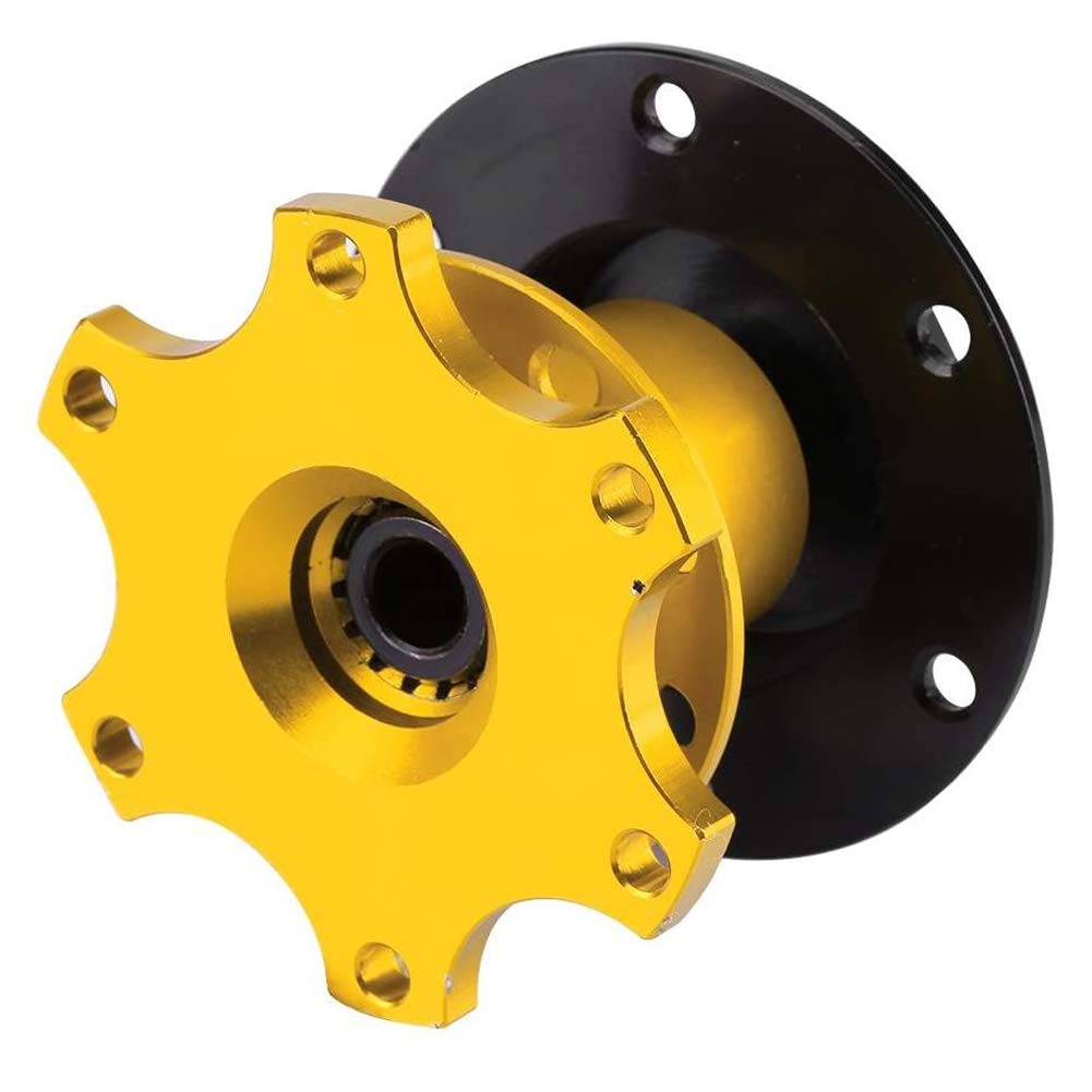 Schnellspanner-Lenkradnabenadapter, Schnellspanner-Racing-Adapter, Snap-Off-Boss-Kit, 6-Loch-Lenkrad-Schnellspanner-Naben-Racing-Adapter, mit Zubehör Schnellspanner-Lenkradnabenadapter, Schnellspanner-Racing-Adapter, Snap-Off-Boss-Kit, 6-Loch-Lenkrad-Schnellspanner-Naben-Racing-Adapter, mit Zubehör von Cocoarm