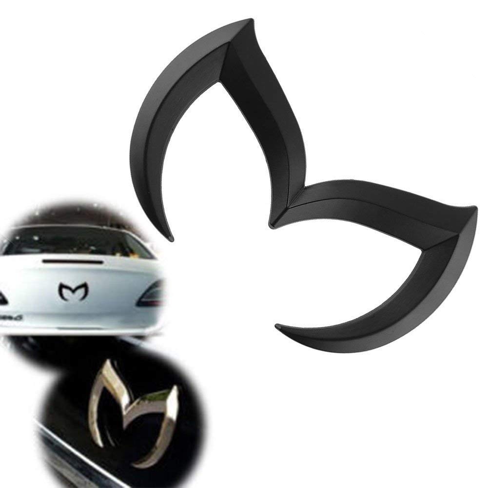 Mazda Schwarz Sportlich Metall Evil M 'hinten Trunk Badge Aufkleber Emblem Matt 3 5 6 von coepoch von Coepoch