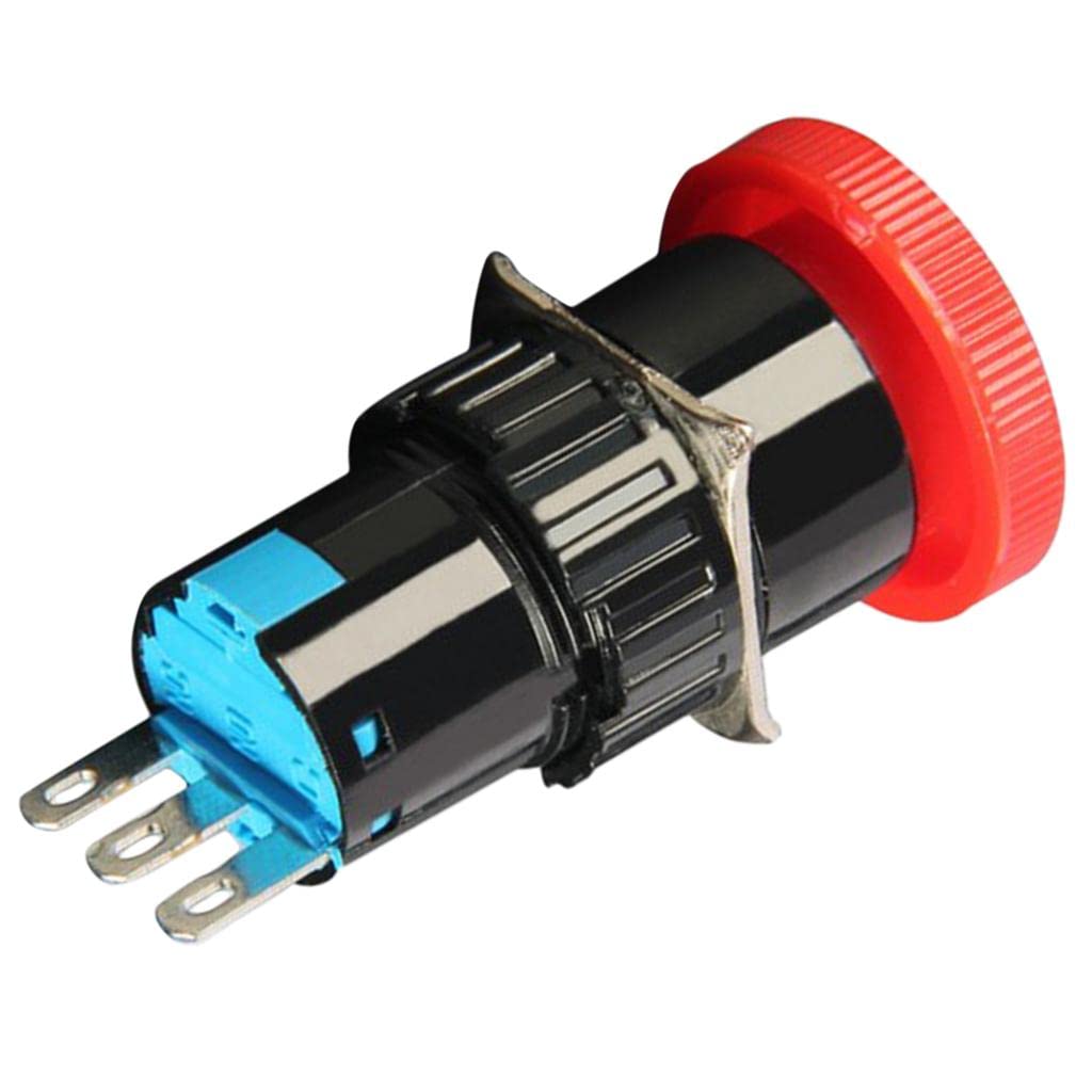Colcolo 16mm Mount Momentan Push Taste Switch & Red Selbstverriegelung Not Halt Colcolo 16mm Mount Momentan Push Taste Switch & Red Selbstverriegelung Not Halt von Colcolo
