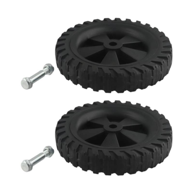 Colcolo 2 Teile Luftkompressorräder Luftkompressor Casters Schwarze Stoßdämpfung einfach zu stillen mit Nuss Ersetzen Teile von Colcolo