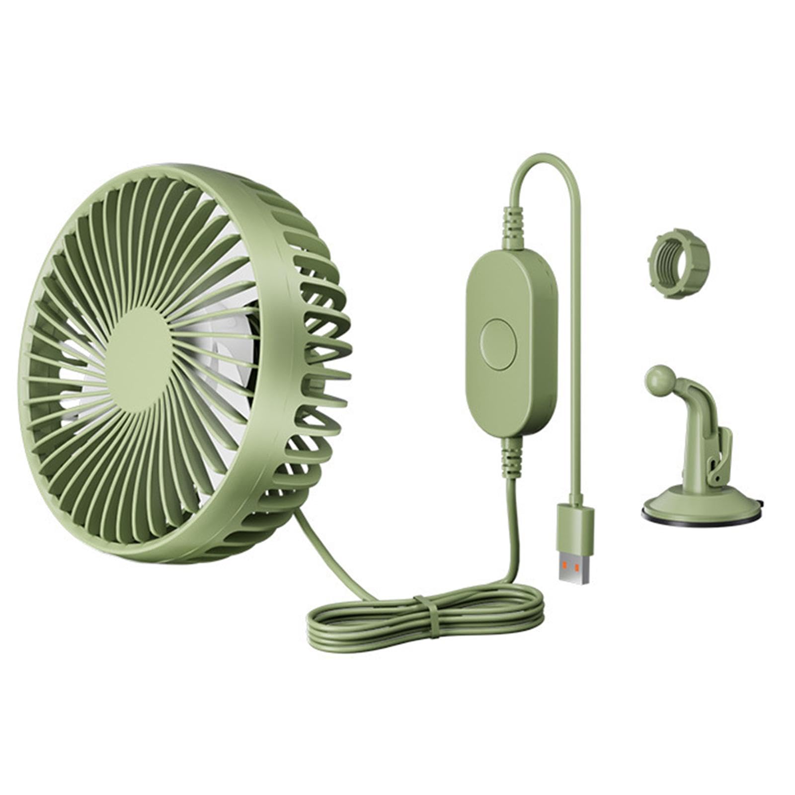 Colcolo USB -Autokühlungslüfter 3 -Geschwindigkeit Verstellbarer 12 -V -24 -V -Luftkreislaufventilat für Fahrzeug, Green Colcolo USB -Autokühlungslüfter 3 -Geschwindigkeit Verstellbarer 12 -V -24 -V -Luftkreislaufventilat für Fahrzeug, Green von Colcolo