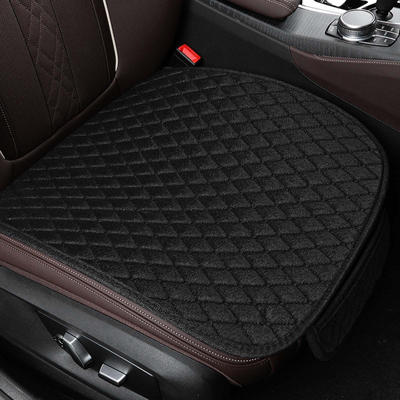 Colexy 2 Stück Universal Sitzauflagen Vordersitze 51 * 50 cm Sitzkissen Auto Vordersitze rutschfest Sitzauflagen Auto Sitzaufleger Anti Rutsch Autositzschoner Atmungsaktiv Sitzauflage (Schwarz) von Colexy