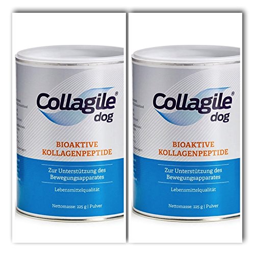 Collagile® dog 225g - Bioaktive Kollagenpeptide in Lebensmittelqualität (2 Dosen) von Collagile