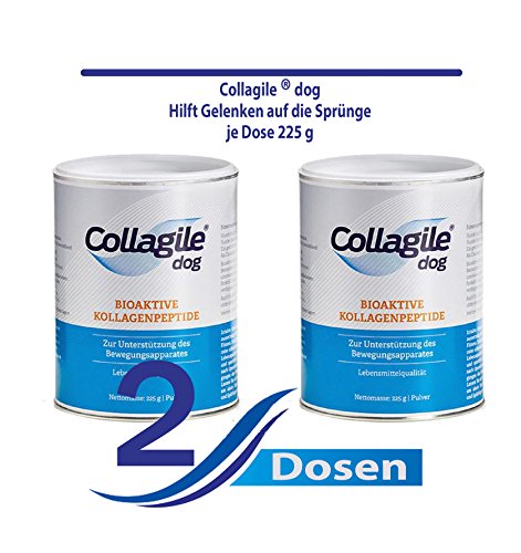 Collagile® dog - Bioaktive Kollagenpeptide in Lebensmittelqualität 225g (2 x 225g) von Collagile