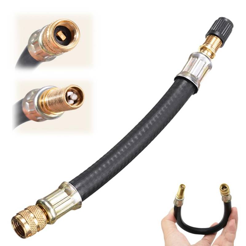 ComedyKing Universal Flexible Tire Valve Extenders for Car, 2025 Neu Universelle Flexible Reifenventilverlängerungen, Autoventil Verlängerung für universelle Autos LKWs Motorräder Fahrräder (210mm) von ComedyKing